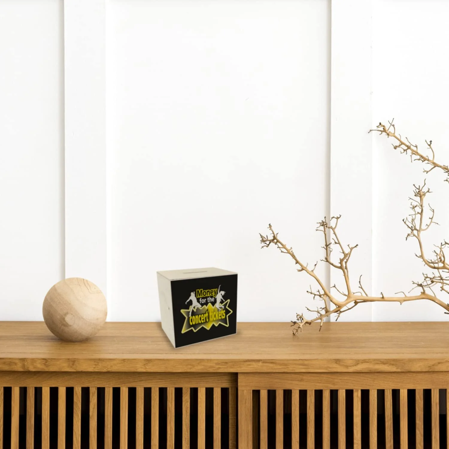 Скарбничка дерев'яна для квитків на концерти з мотивом танцюриста Black, фото №2