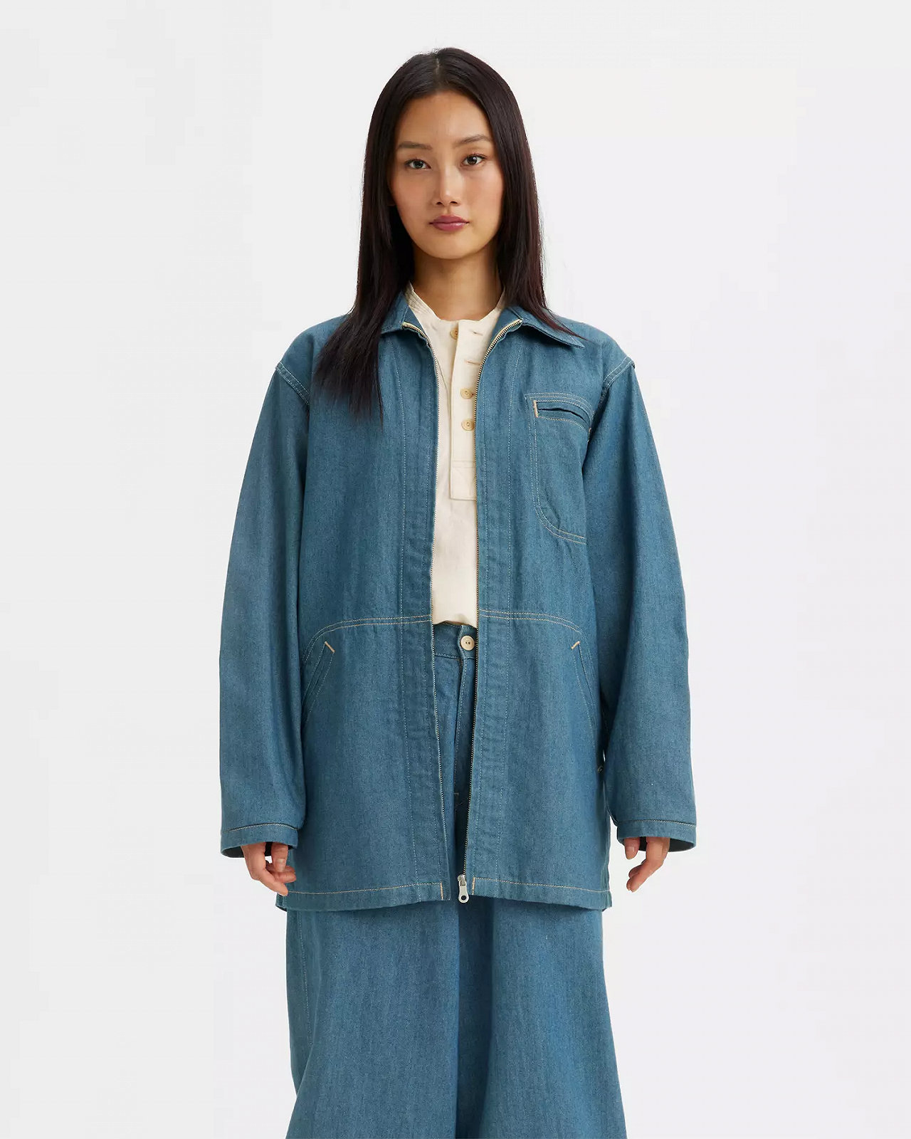 Мужское пальто Levis - Df Short Coat Lmc Df Spring Blue Indigo - XS, фото №1