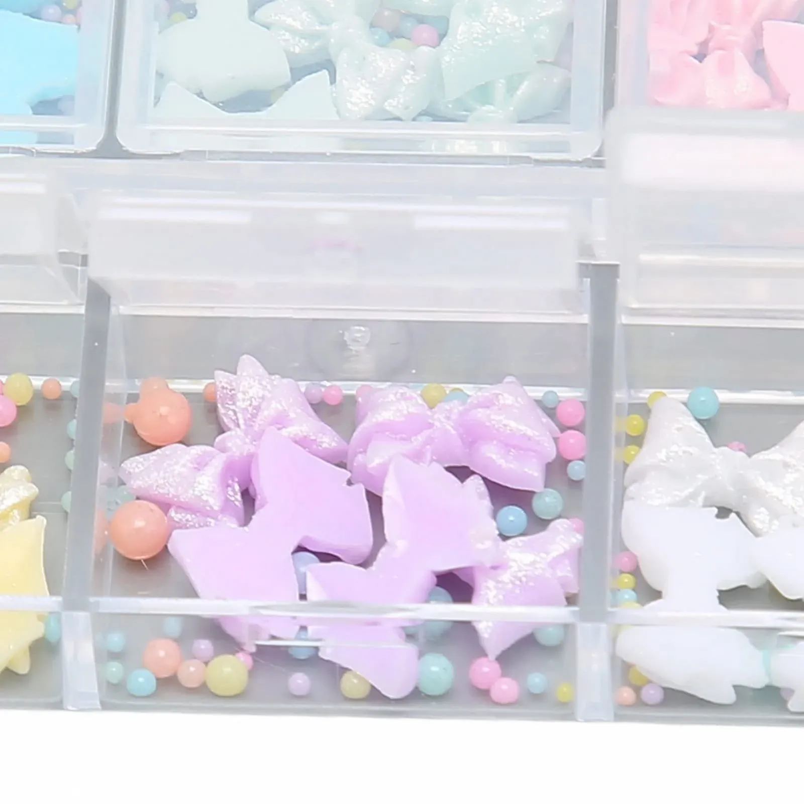 3D у вигляді бантиків Орнаменти для дизайну нігтів Блискучі, фото №6