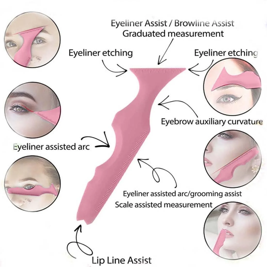 Шаблон для подводки глаз Eyeliner Helper, Силиконовый помощник для подводки, Многоразовый, фото №4 Шаблон для подводки глаз Eyeliner Helper, Силиконовый помощник для подводки, Многоразовый, фото №4