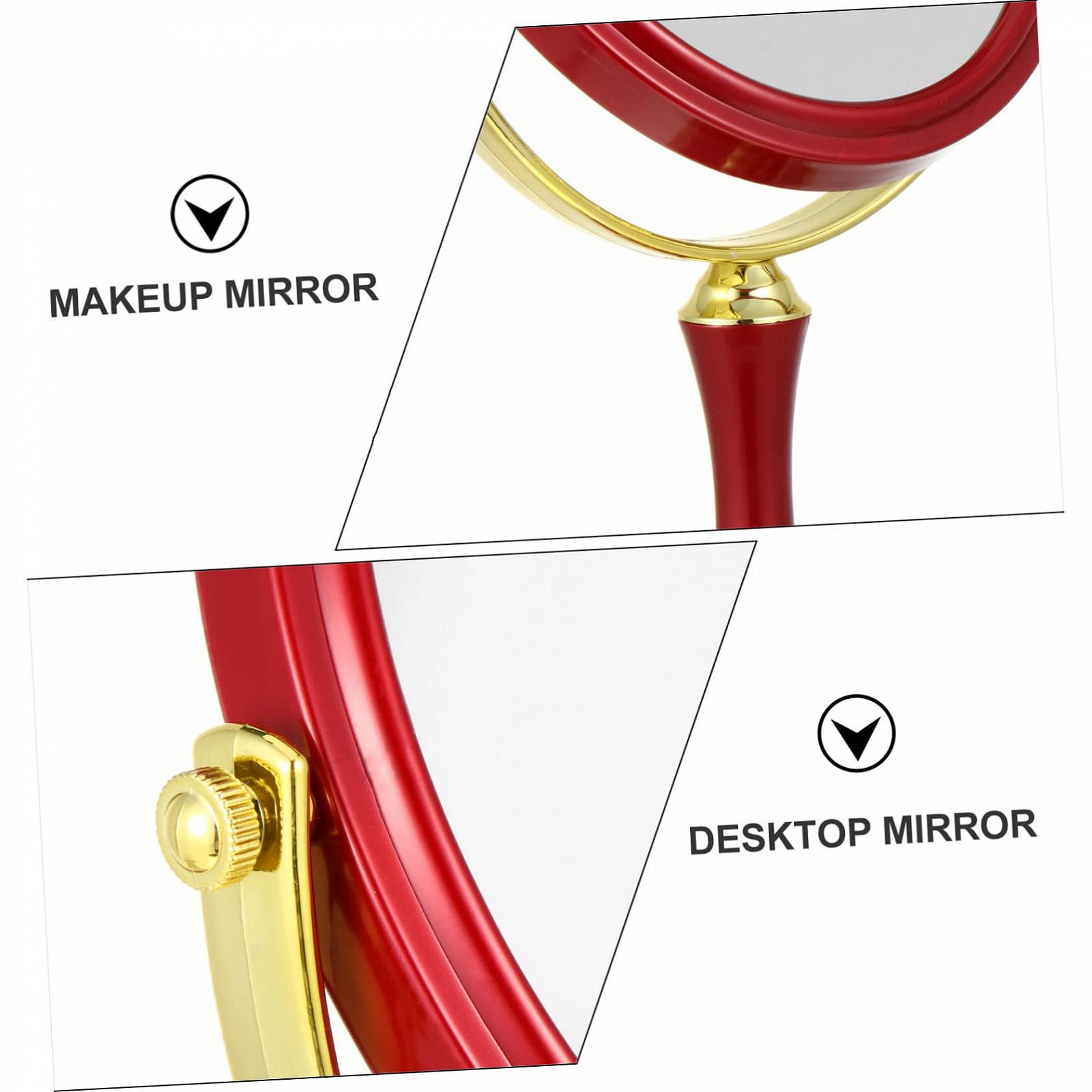 Зеркало Angoily 2 STK двухстороннее макияжное зеркало для комода настольное косметическое зеркало вращающееся зеркало Abs, фото №4 Зеркало Angoily 2 STK двухстороннее макияжное зеркало для комода настольное косметическое зеркало вращающееся зеркало Abs, фото №4