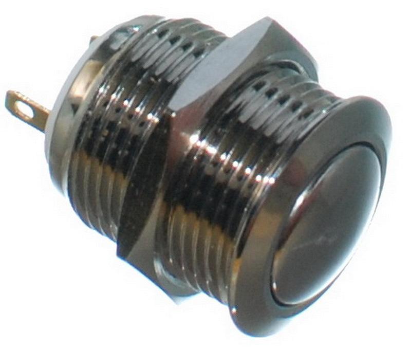 Кнопка антивандальна VJ Parts d18mm стрижка 16mm h21mm 2 контакту, фото №1