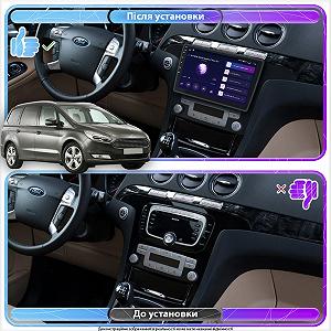 Штатна магнітола Lesko для Ford Galaxy III 2015-2019 екран 9 4/64Gb CarPlay 4G Wi-Fi GPS Prime synthetic.ua - Фото 1