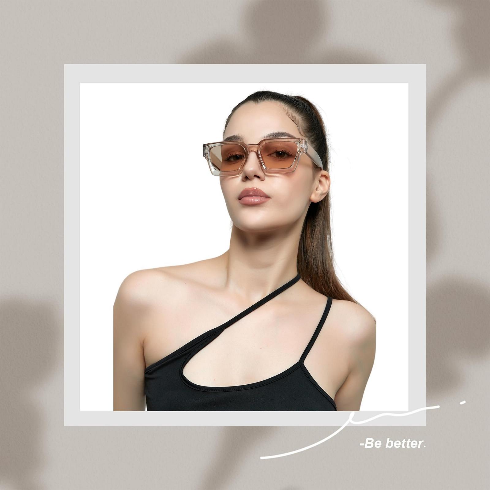 Вінтажні прямокутні сонцезахисні окуляри JCTAIFOO для жінок і чоловіків, ретро, фото №5 Вінтажні прямокутні сонцезахисні окуляри JCTAIFOO для жінок і чоловіків, ретро, фото №5