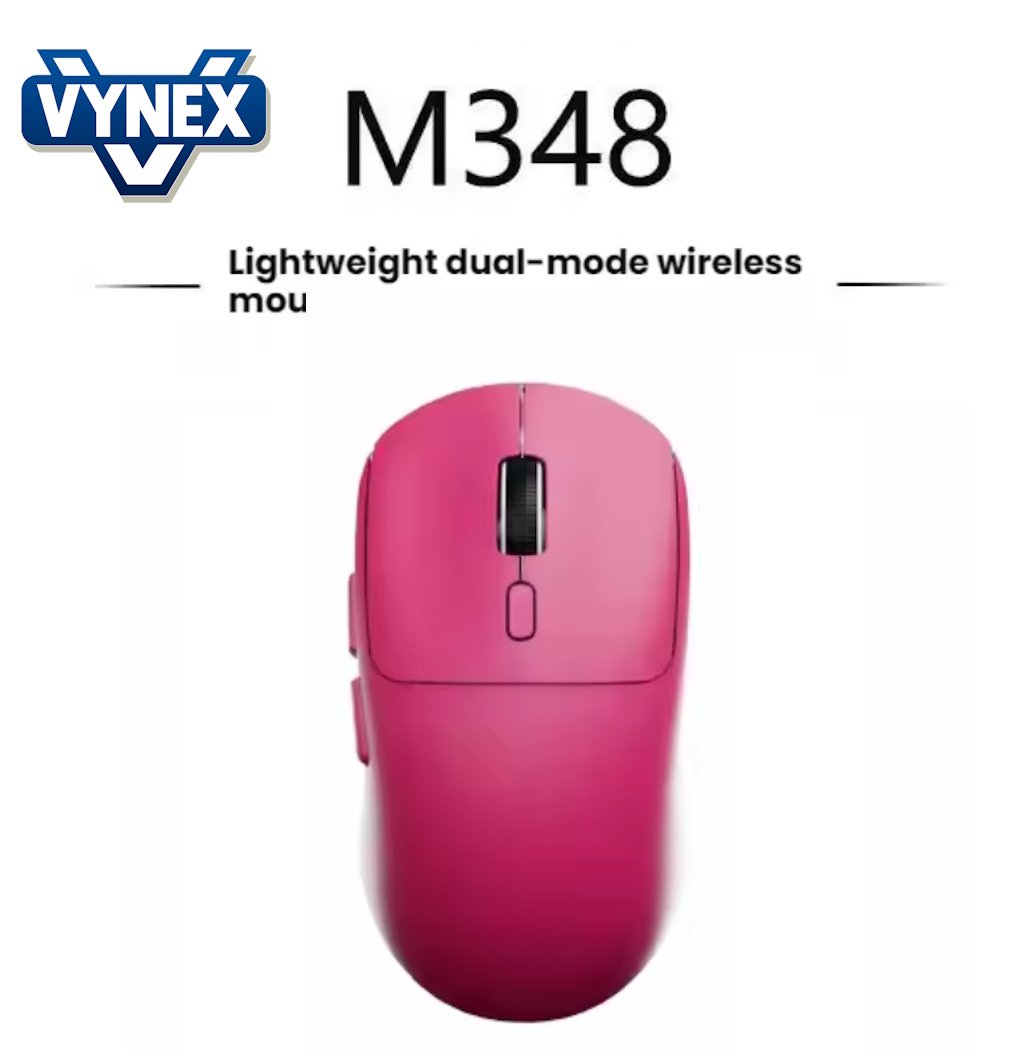 Миша безпровідна VYNEX M348 6400DPI 1000Hz 500mAh Rose Red, фото №2 Миша безпровідна VYNEX M348 6400DPI 1000Hz 500mAh Rose Red, фото №2