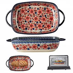 Форма для запікання Керамічна Прямокутна 13 x 7.5 дюймів Глибина 2.8 дюйма 2 л synthetic.ua - Фото 1