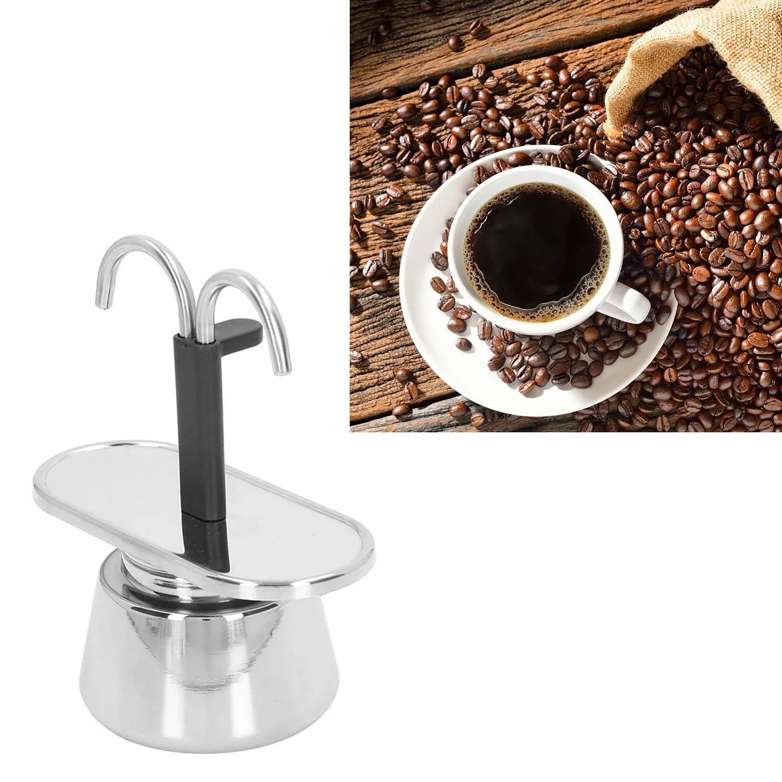 Кавник мока Omabeta 100 мл, нержавіюча сталь, фото №6