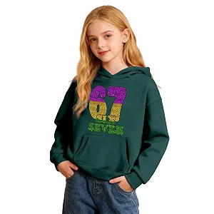 Худі 67 для дітей з карнавальним візерунком, м'який флісовий пуловер - Фото 1