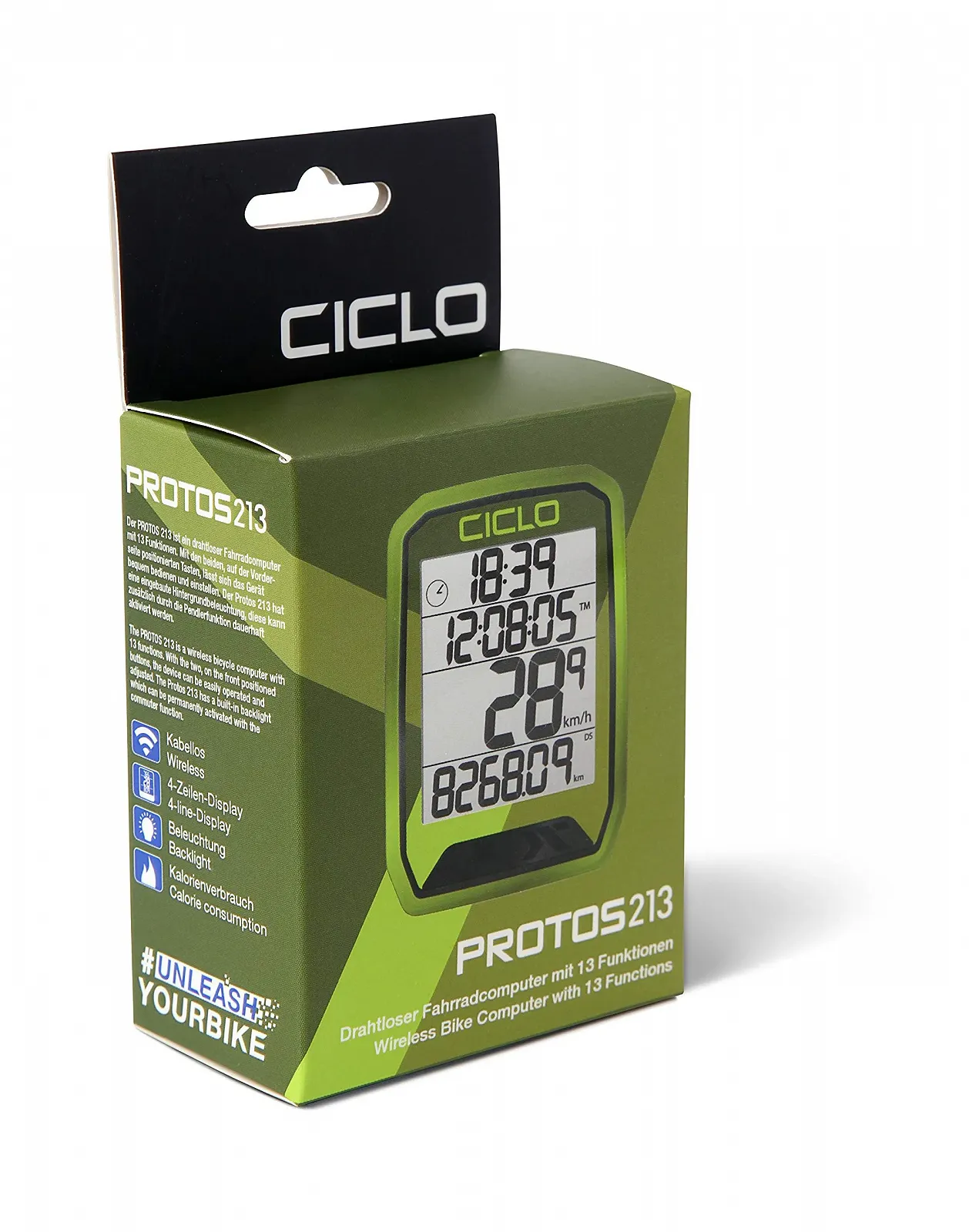 Велокомпьютер CICLO PROTOS 213 Wireless 13 Functions, фото №4