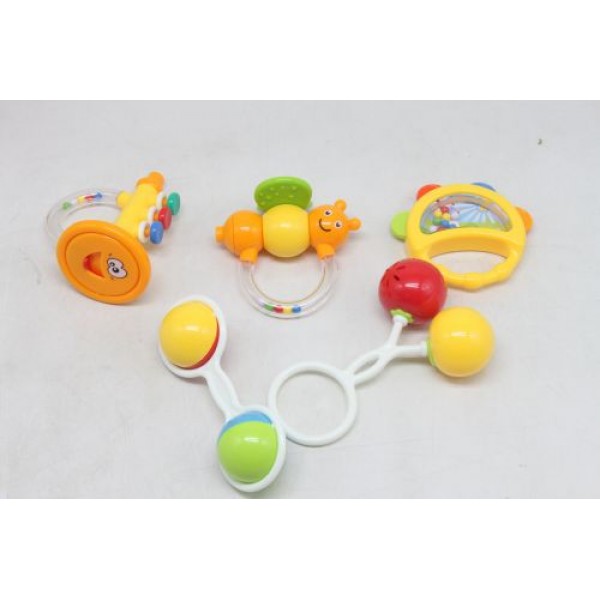 Набор погремушек в банке Котенок 5 штук желтый, фото №2 Набор погремушек в банке Котенок 5 штук желтый, фото №2