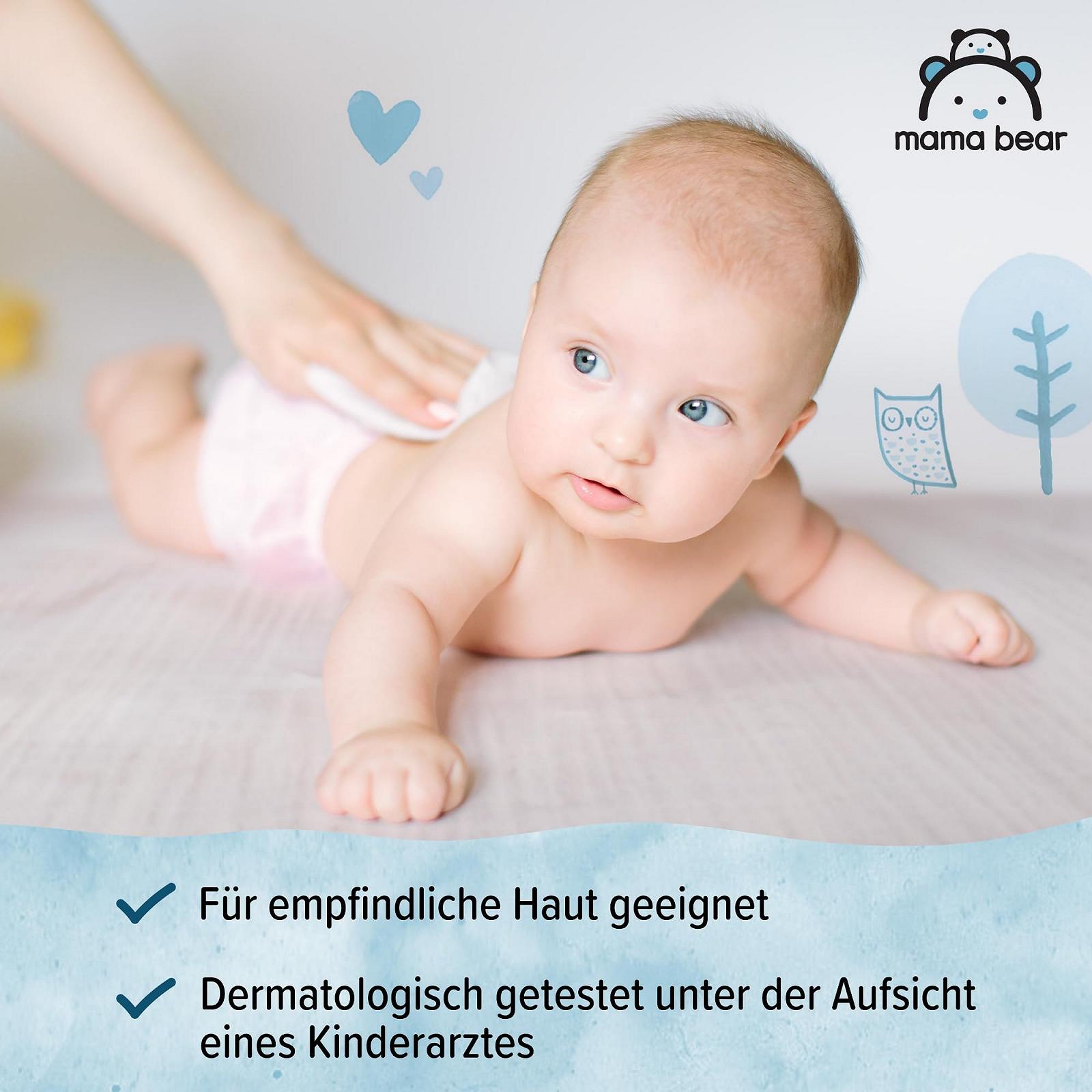 Влажные салфетки Mama Bear Ultra Sensitive 18 упаковок (1080 салфеток - 100% биоразлагаемые), фото №4