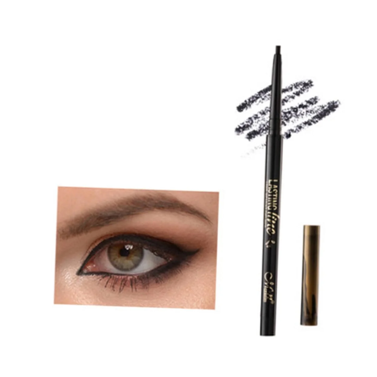 Карандаш для глаз Angoily E43 Водостойкий, фото №4