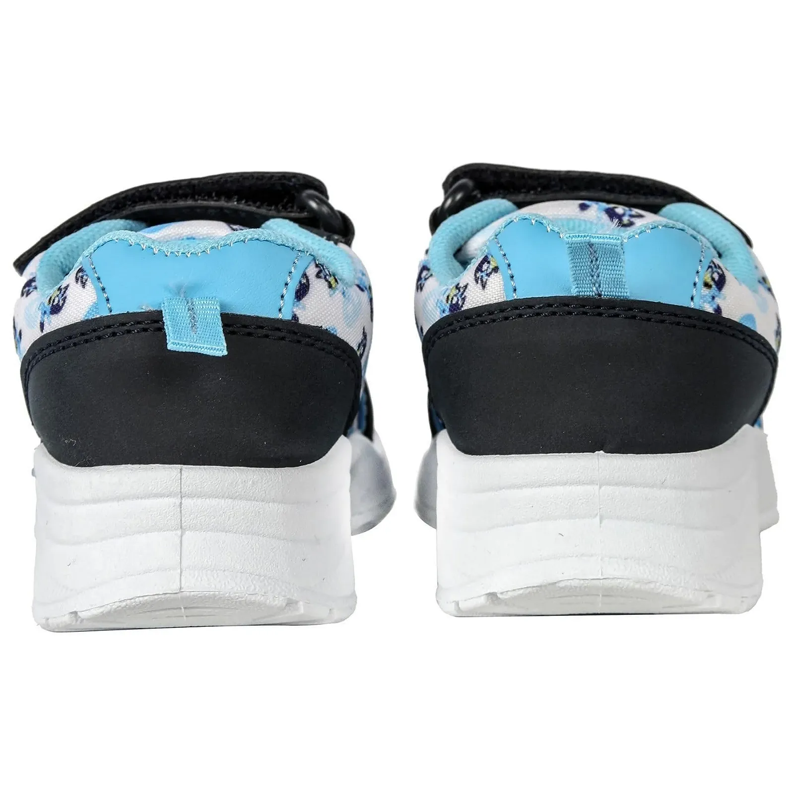 Кроссовки Bluey Для мальчиков Официальные детские персонажные Черный и Синий PU Кроссовки на липучке Легкая амортизирующая подошва Размеры 6-12 A2Z 4 Kids, фото №4