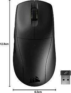 Ігрова бездротова миша Corsair M75 AIR Wireless / Bluetooth / Радіоканал / 26000 DPI / 4 кнопок / Чорна (CH-931D100-EU) synthetic.ua - Фото 1