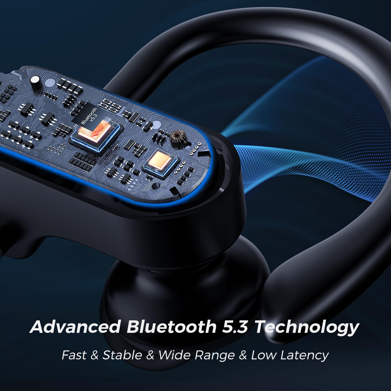 Наушники TONEMAC U8 Bluetooth Спортивные Вкладыши IPX7 15 часов Зелёный, фото №3