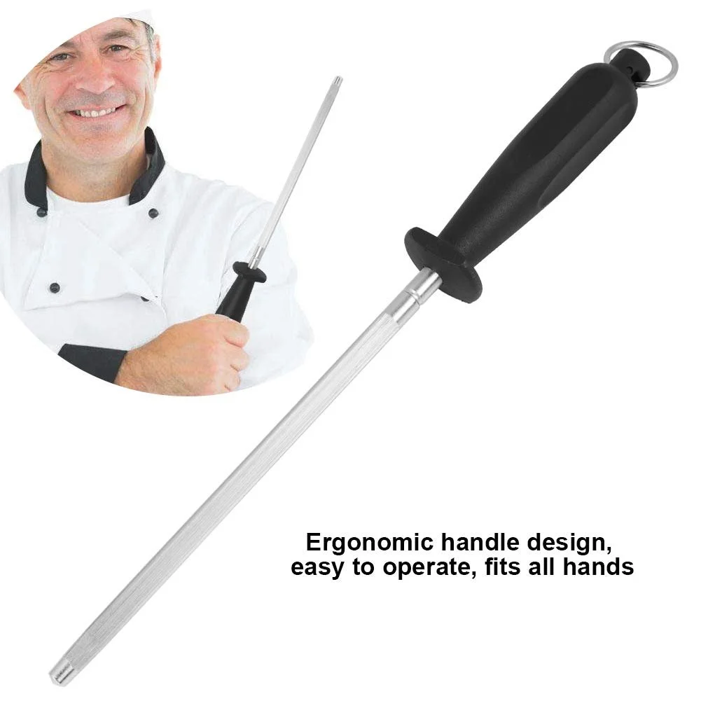 Мусат з нержавіючої сталі професійний з кільцем для підвішування (A), фото №3 Мусат з нержавіючої сталі професійний з кільцем для підвішування (A), фото №3