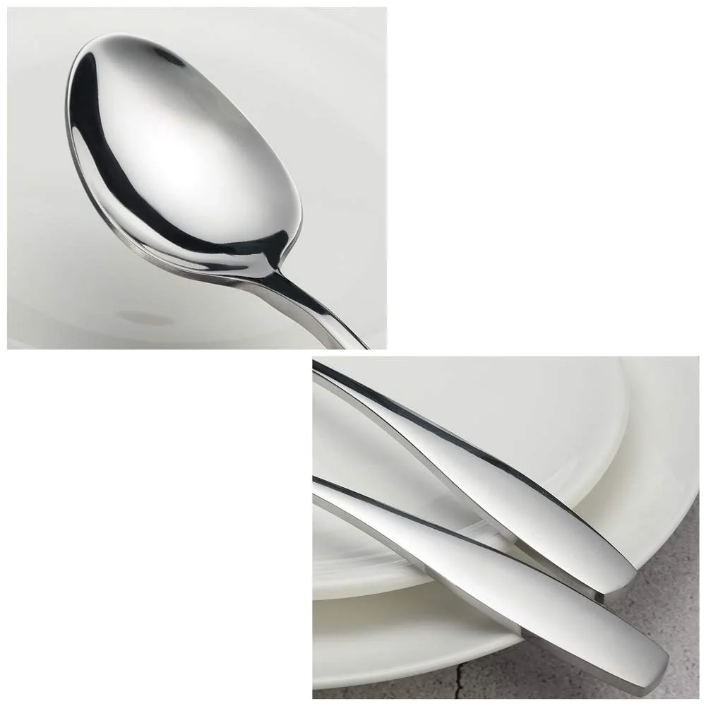 Набір сервірувальних ложок з нержавіючої сталі 6 шт, фото №4