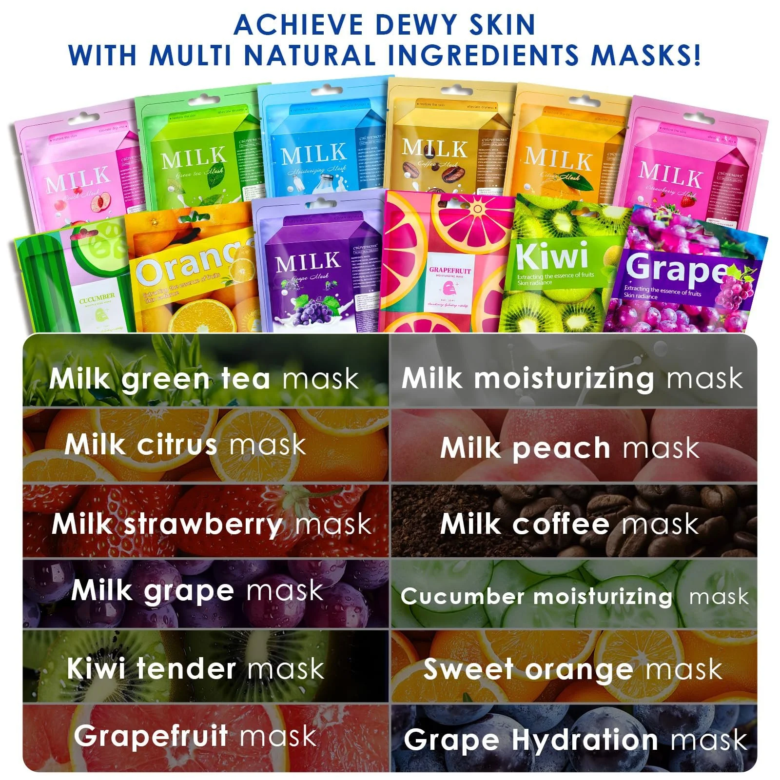 Набір тканинних масок для обличчя Daily Care Зволожуючі маски для різних потреб шкіри, 12 шт, фото №4 Набір тканинних масок для обличчя Daily Care Зволожуючі маски для різних потреб шкіри, 12 шт, фото №4