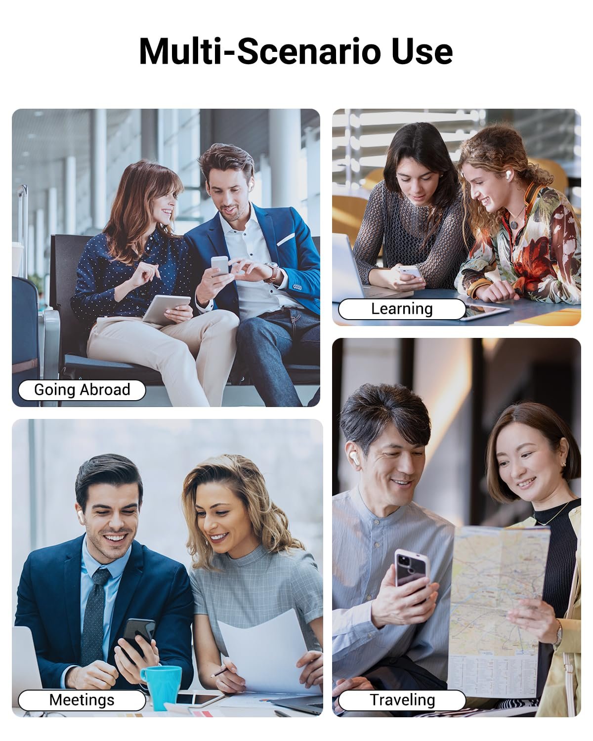 Навушники-перекладач AI, 3-в-1 144 мовами з додатком, фото №8