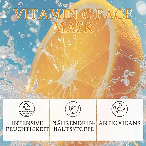 Тканинна маска для обличчя Altherona Korean з екстрактом апельсина, маска для обличчя з вітаміном С, 7 штук - Фото 1