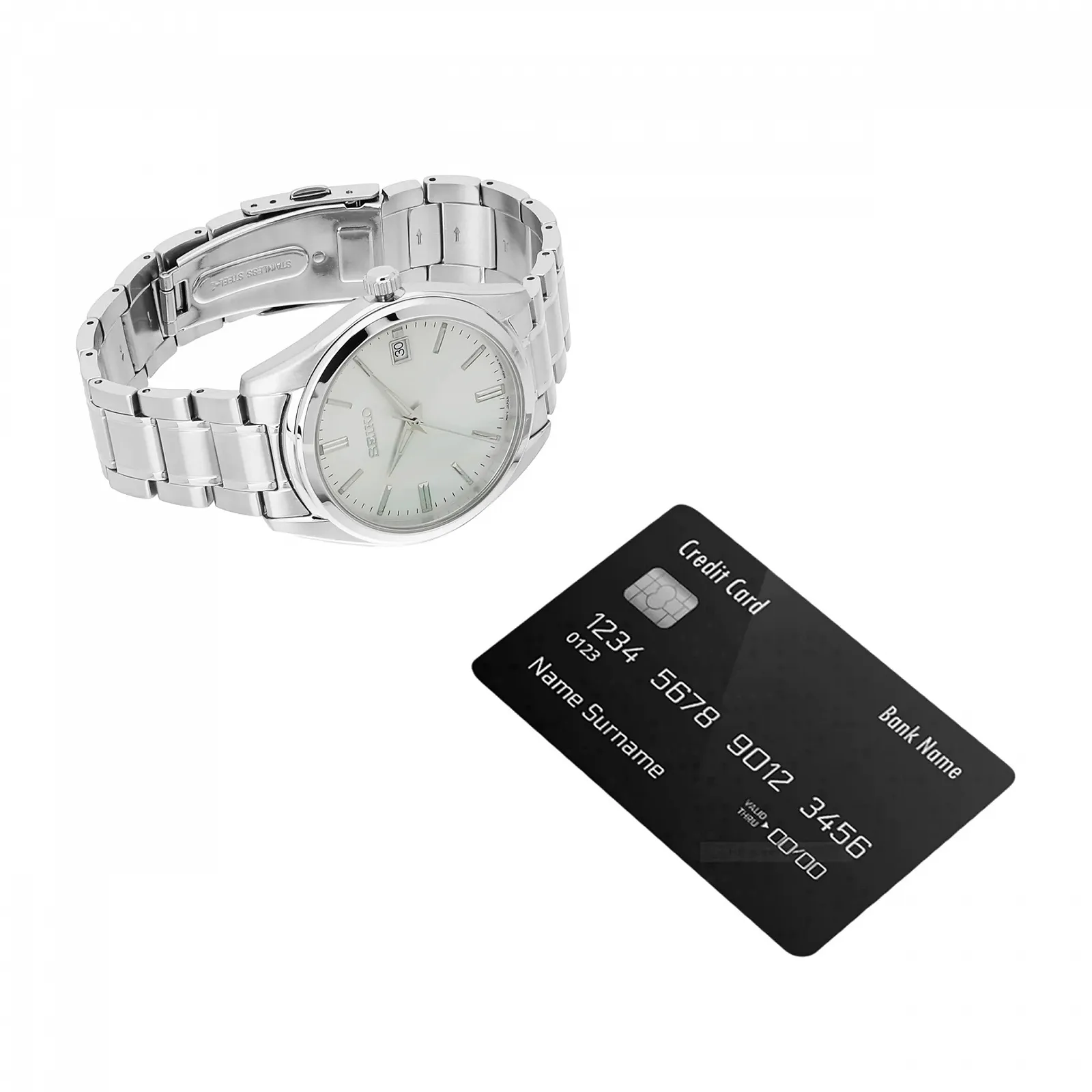 Годинник Seiko Кварцовий з нержавіючої сталі з браслетом з нержавіючої сталі SUR314P1, фото №5