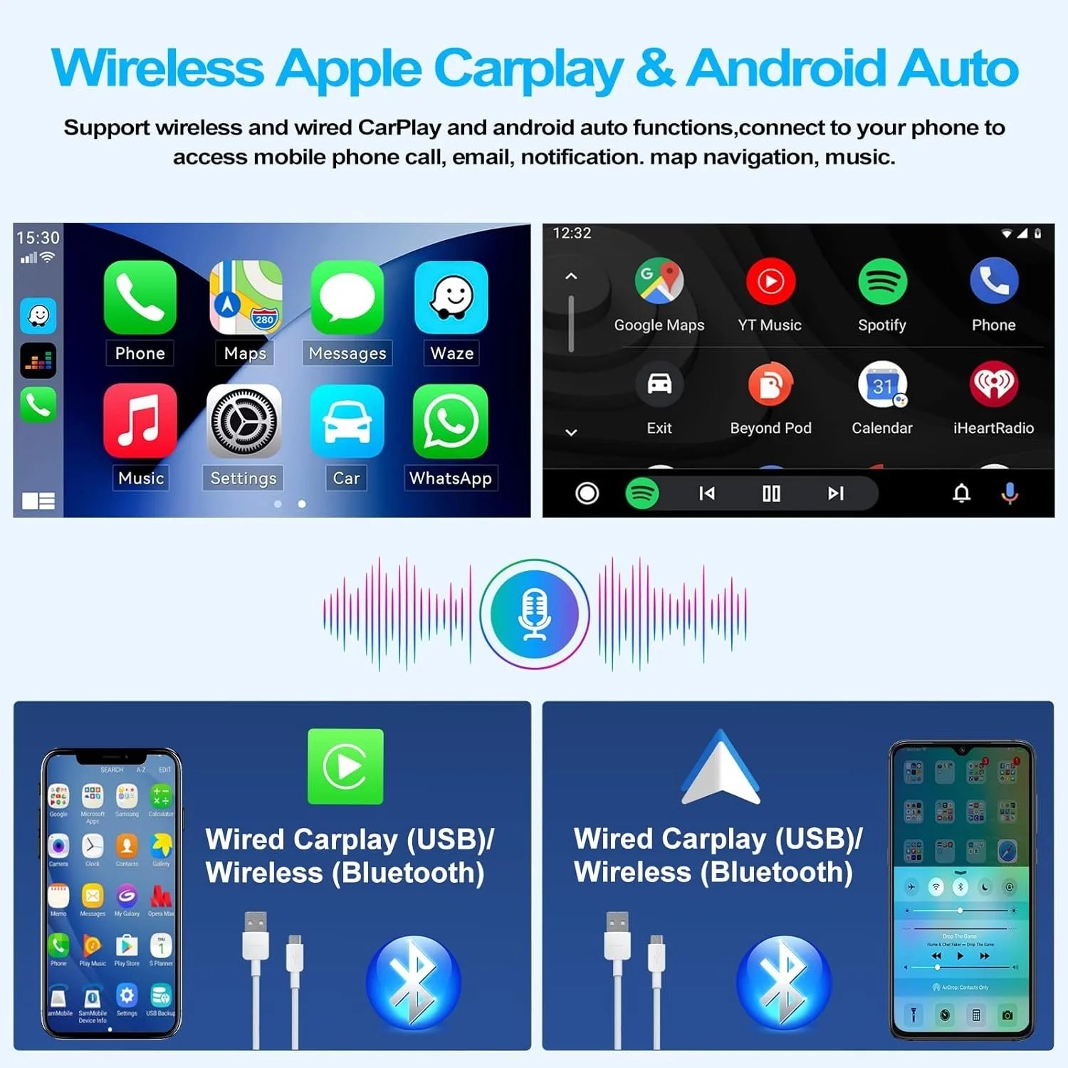 Штатная автомагнитола CAMECHO для VW Polo 6R 6C 9N 2008-2016 / 9" / Сенсорная / 2/32Гб / Android 13 / Apple CarPlay / Android Auto / Bluetooth / WI-FI / GPS / USB, фото №2