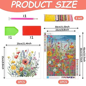 Набір декоративних наклейок Floral Ornaments DIY Стрази Блискучі - Фото 1