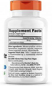 Бисглицинат цинка Doctor's Best High Absorption Zinc Bisglycinate 100 Chelated 50 mg 90 Veggie Caps synthetic.ua - Фото 1