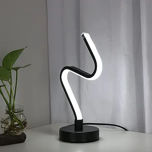 Настільна лампа LED DELIPOP Spiral 12 Вт алюмінієва 6000 K біле світло чорна - Фото 1