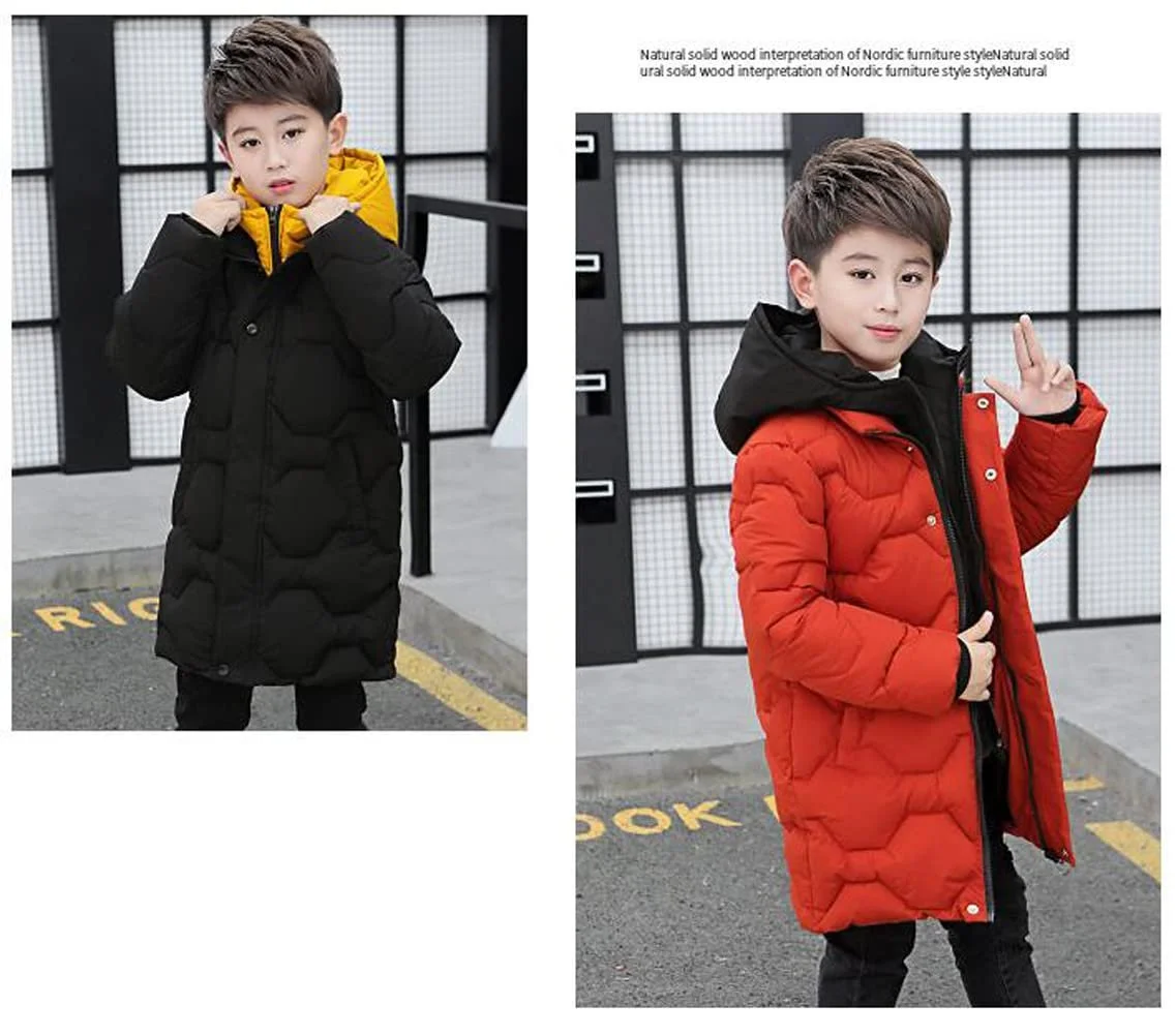 Куртка зимова Nemopter для хлопчиків, утеплена, середньої довжини, з капюшоном, дитяча парка, фото №4 Куртка зимова Nemopter для хлопчиків, утеплена, середньої довжини, з капюшоном, дитяча парка, фото №4