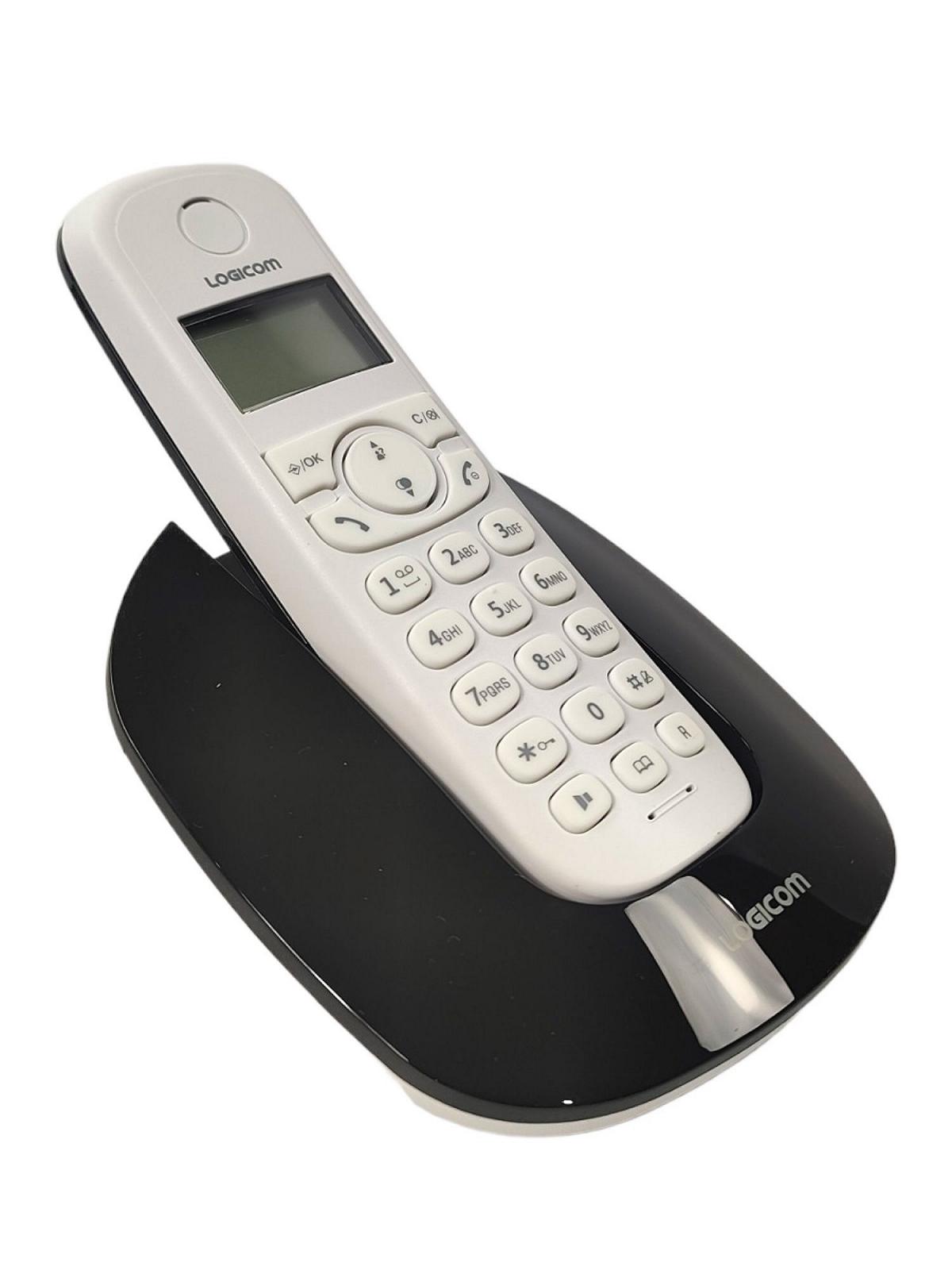 Стаціонарний бездротовий телефон Logicom Manta 250N Benelux Біло-чорний, фото №4