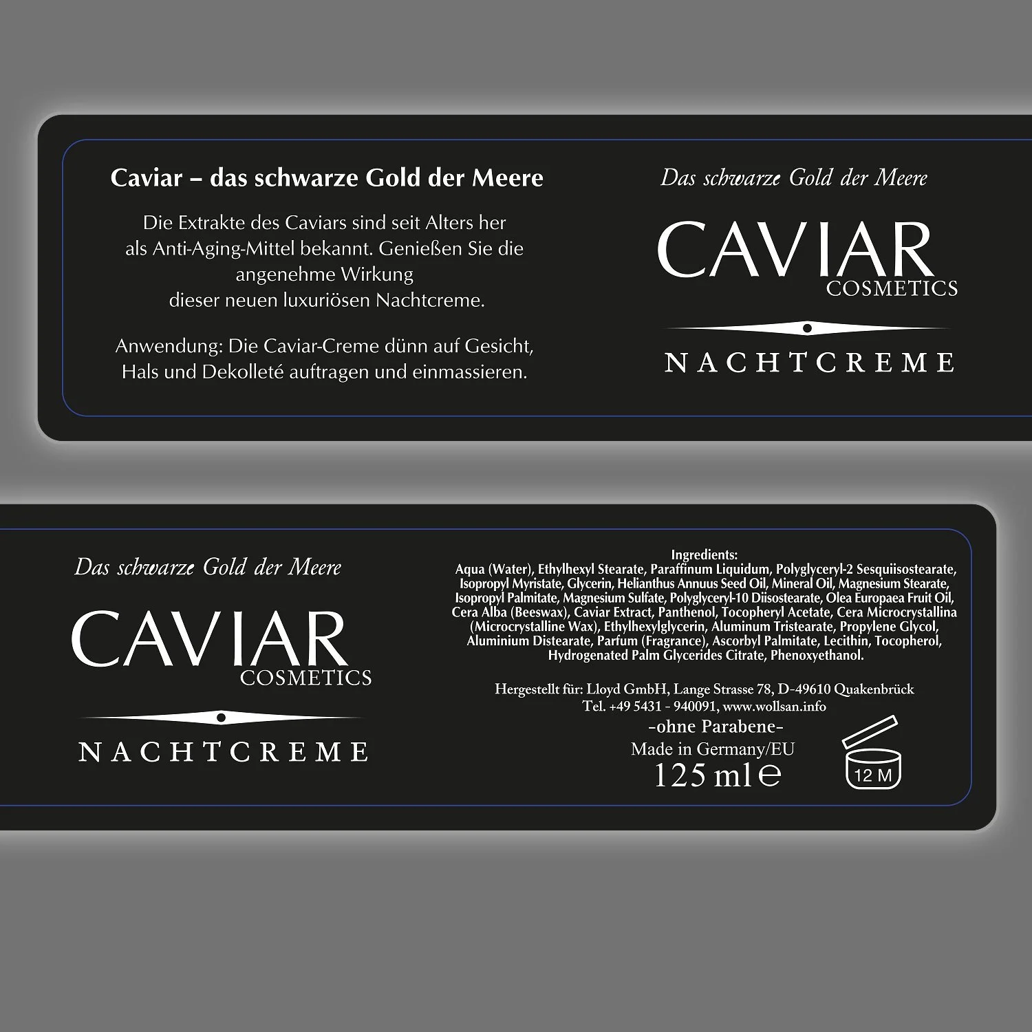 Набір кремів STREHLER DESIGN Caviar Bio Vital денний та нічний проти зморшок з ікрою 250 ml, фото №6