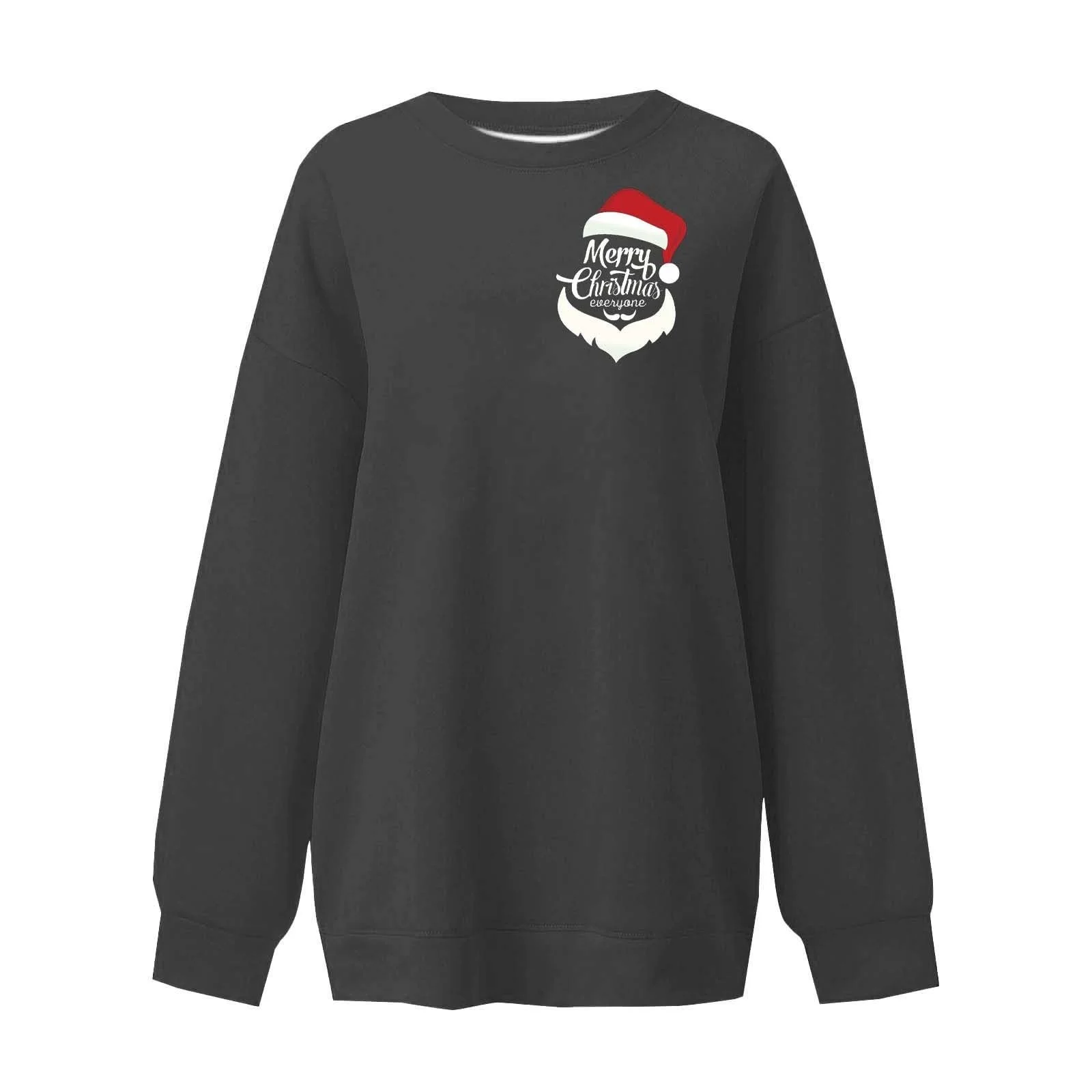 Женский свитшот HUIFUAO Рождественский джемпер Рисунок Санты Длинный рукав, фото №3 Женский свитшот HUIFUAO Рождественский джемпер Рисунок Санты Длинный рукав, фото №3