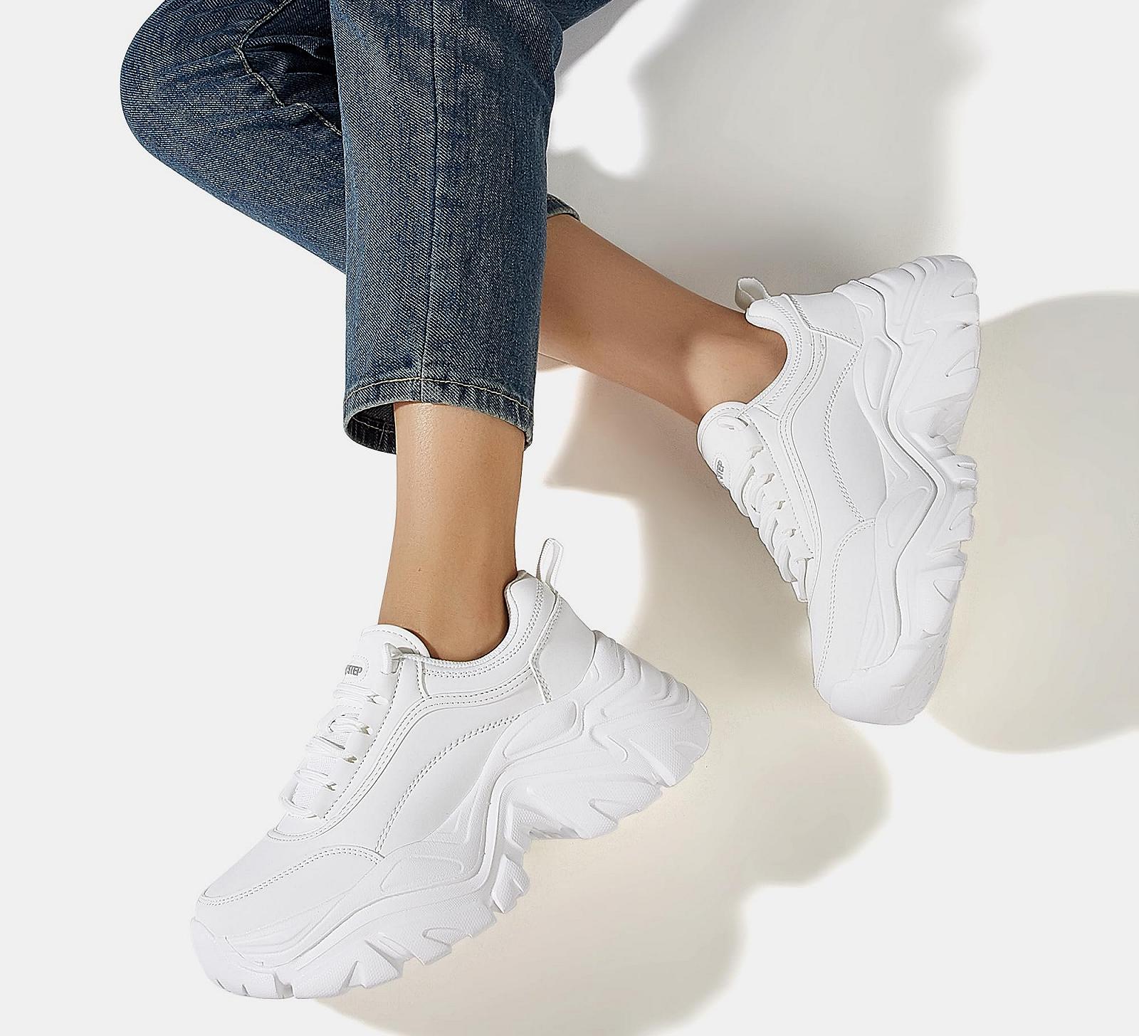 Кроссовки женские LUCKY STEP Chunky на платформе, модные повседневные, удобные на танкетке, фото №9