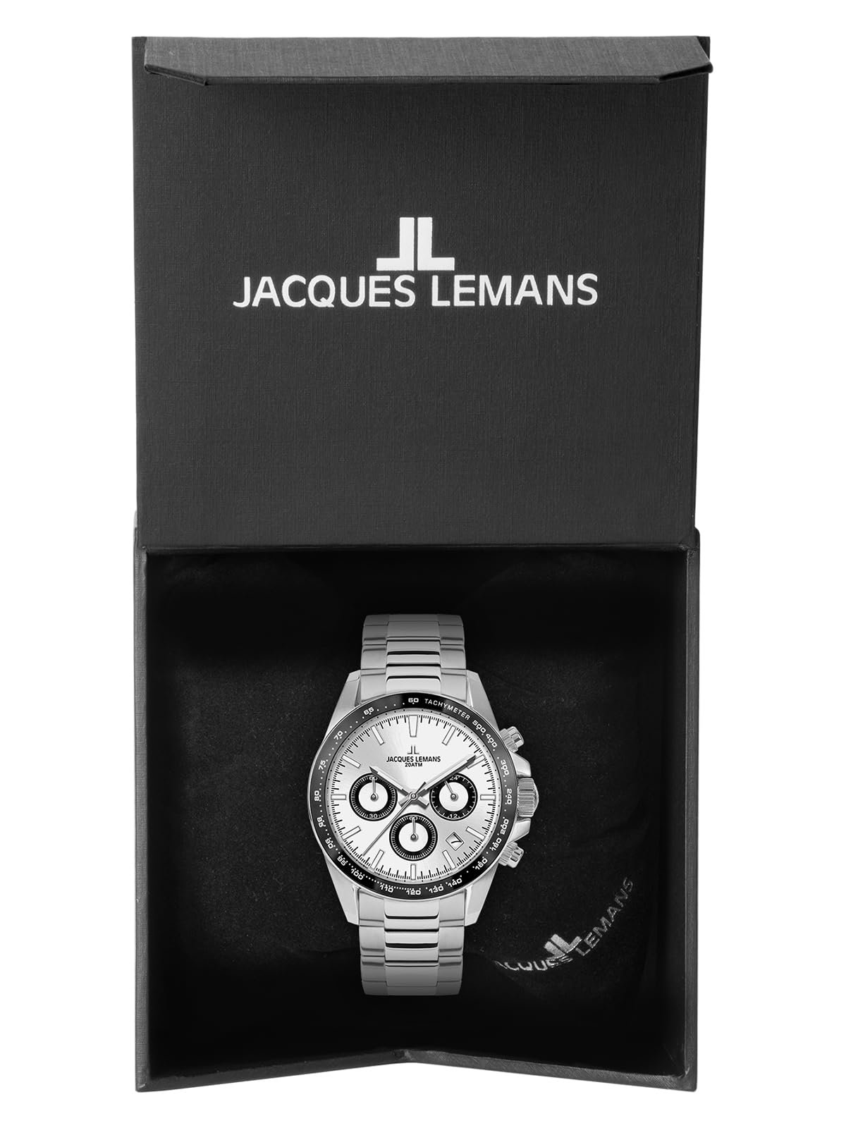 Фітнес-годинник Jacques Lemans, серія mid-39589, сріблястий, браслет, фото №8