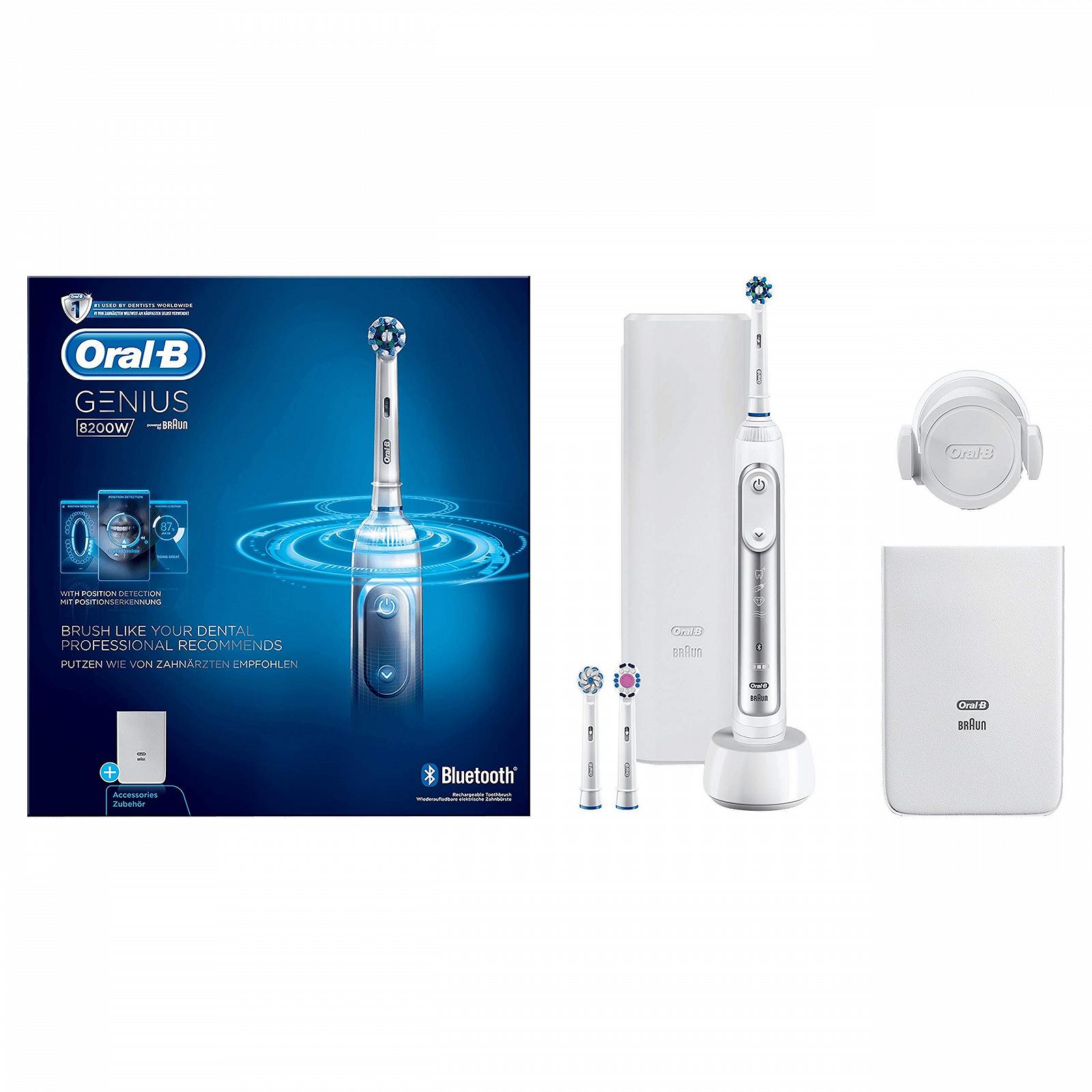 Електрична зубна щітка Oral-B Genius 8200W Silver Silver для дорослих, фото №2