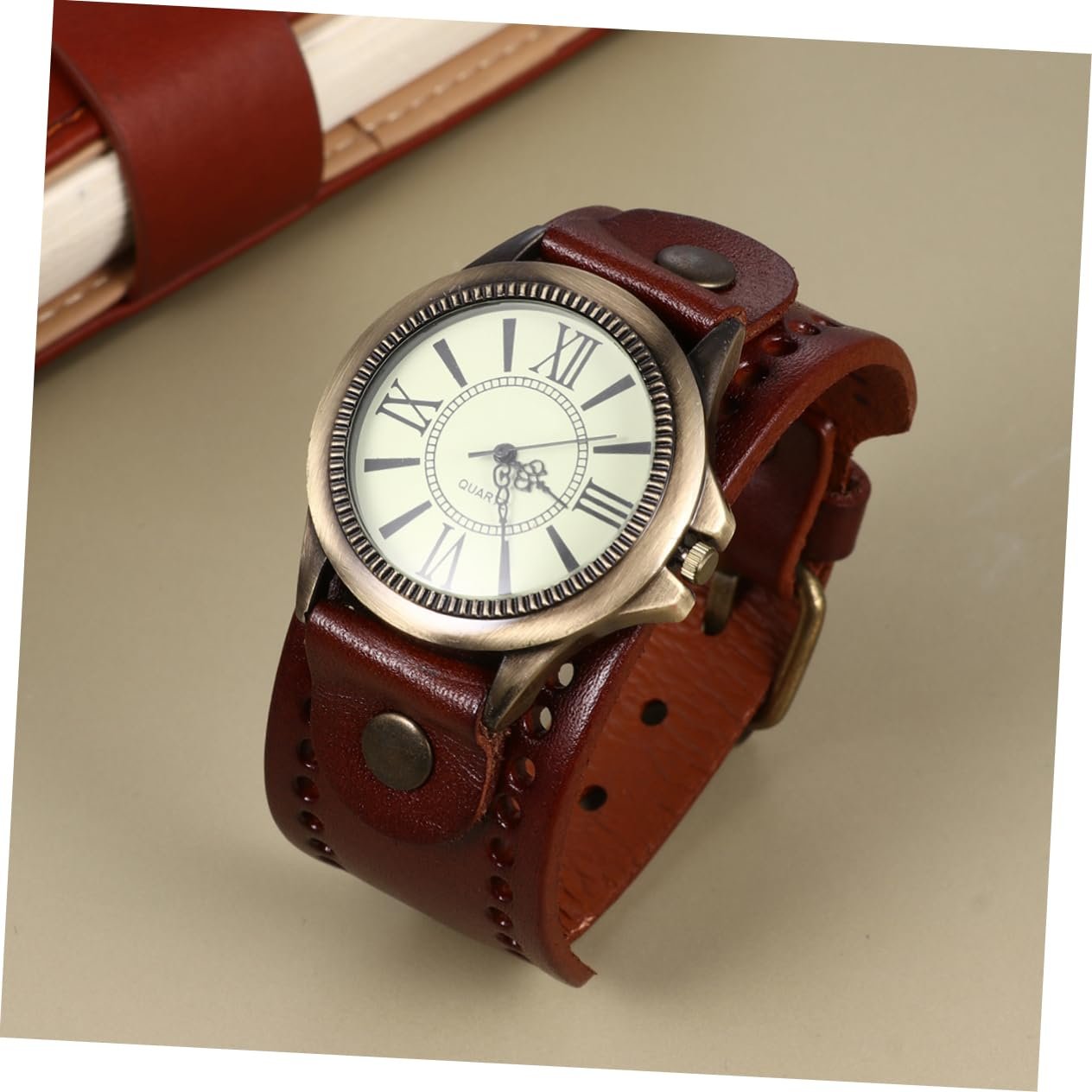 Женские наручные часы WRITWAA, кожаные, винтажные, кварцевые, с римскими цифрами, 2 шт., фото №5 Женские наручные часы WRITWAA, кожаные, винтажные, кварцевые, с римскими цифрами, 2 шт., фото №5