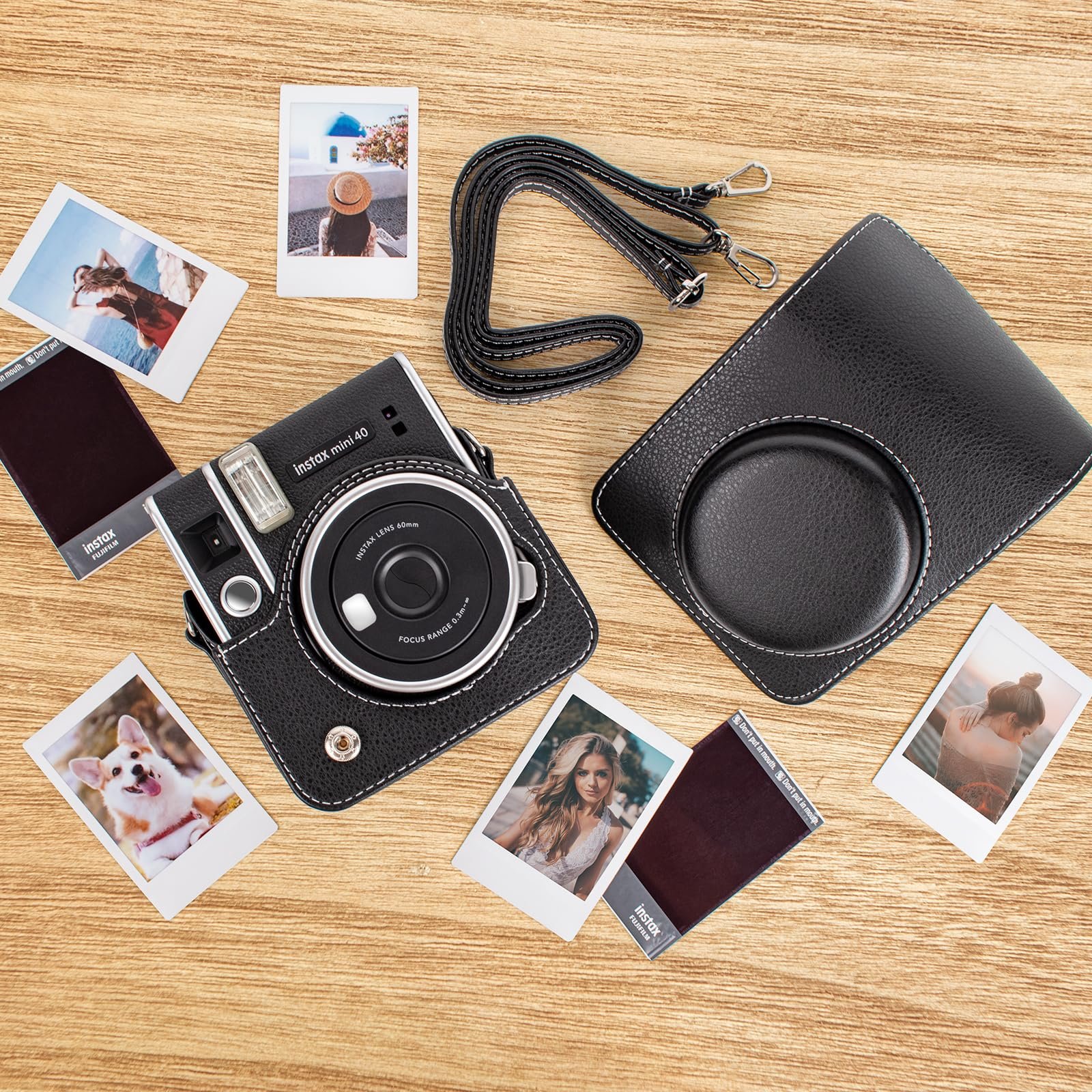 Чехол Muziri Kinoko Instax Mini 40 с плечевым ременем, фото №3 Чехол Muziri Kinoko Instax Mini 40 с плечевым ременем, фото №3