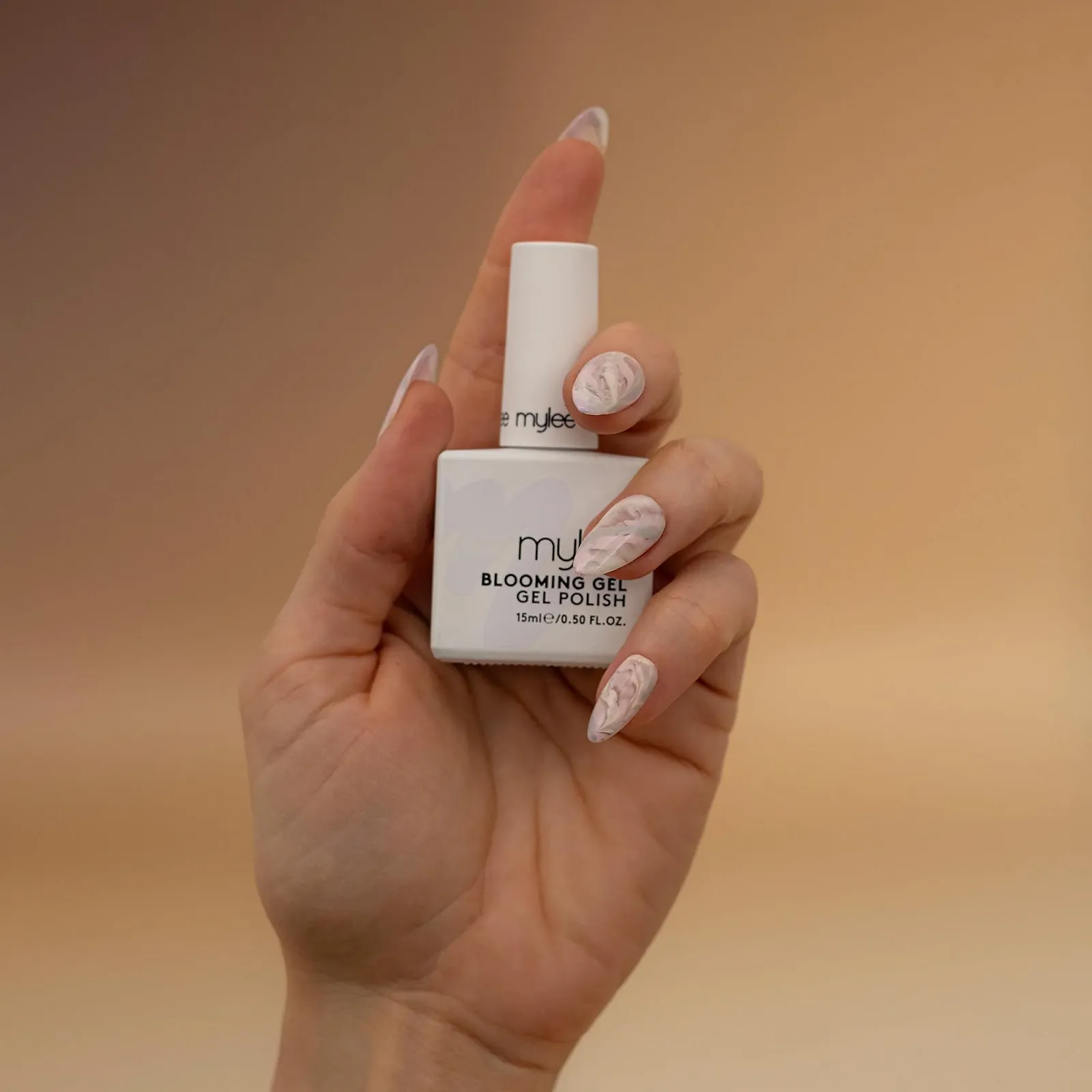 Гель-лак Mylee Marble Quad, для створення ефекту мармуру, з 3 кольорами гель-лаку по 10 мл і 1 гелем Blooming Gel 15 мл, фото №6