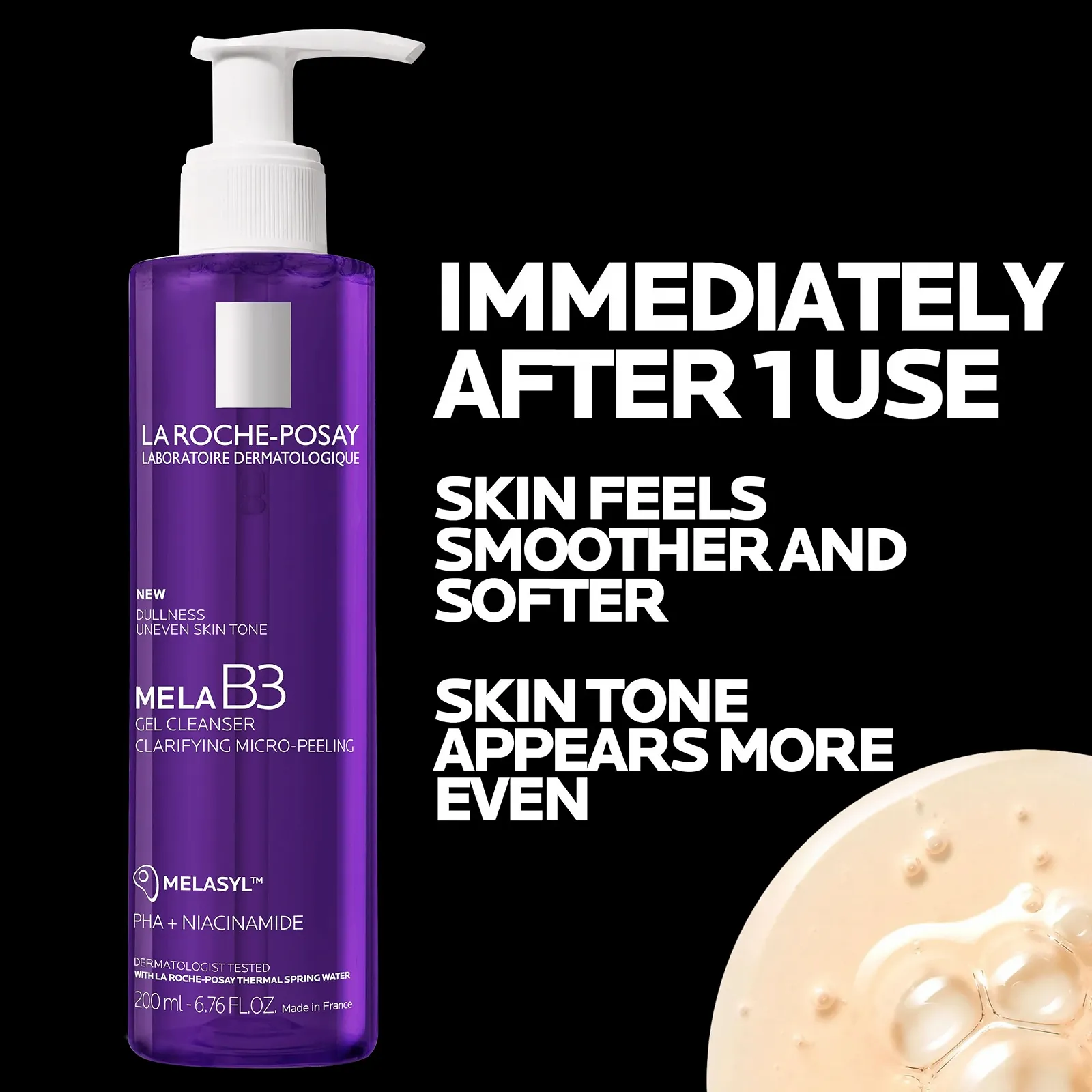 Гель для умывания La Roche Posay Mela B3 Micro-peeling 200 мл, фото №3