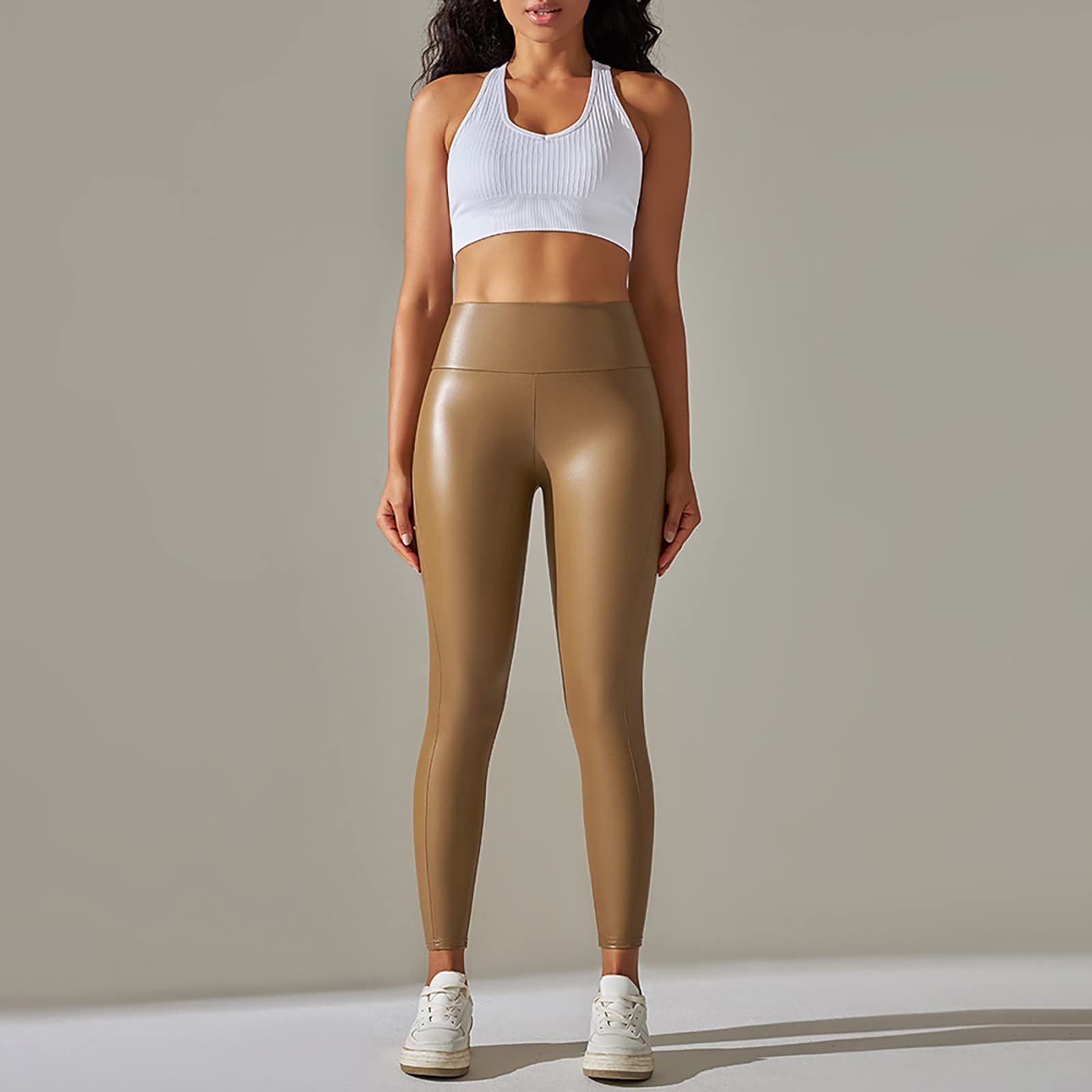 Легінси GXYANiaoy Спортивні Push Up Opaque Slim Fit Чорний, фото №2