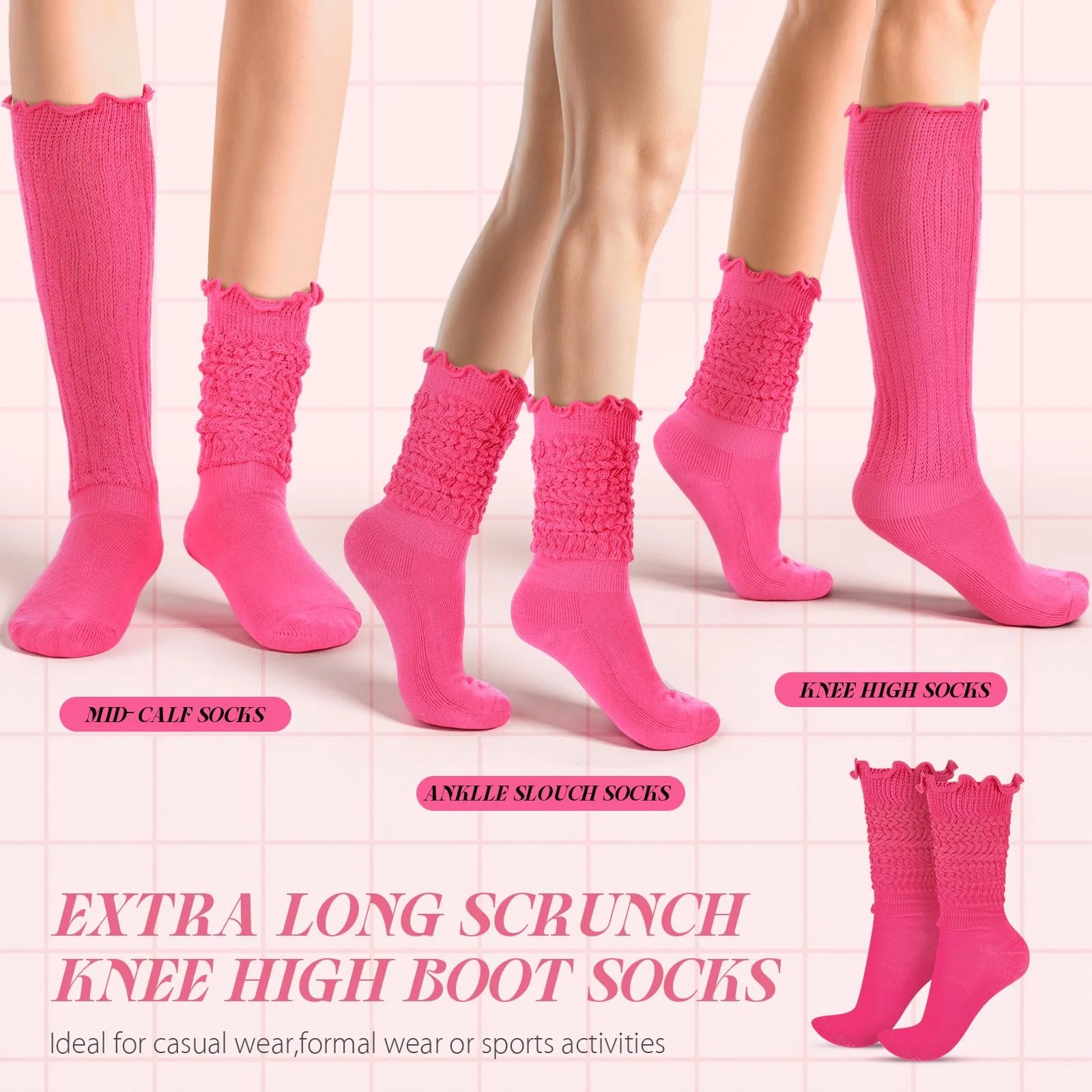 Женские носки с рюшами Sintege, вязаные носки-следки, дышащие носки с рюшами, неоновые гольфы, фото №3