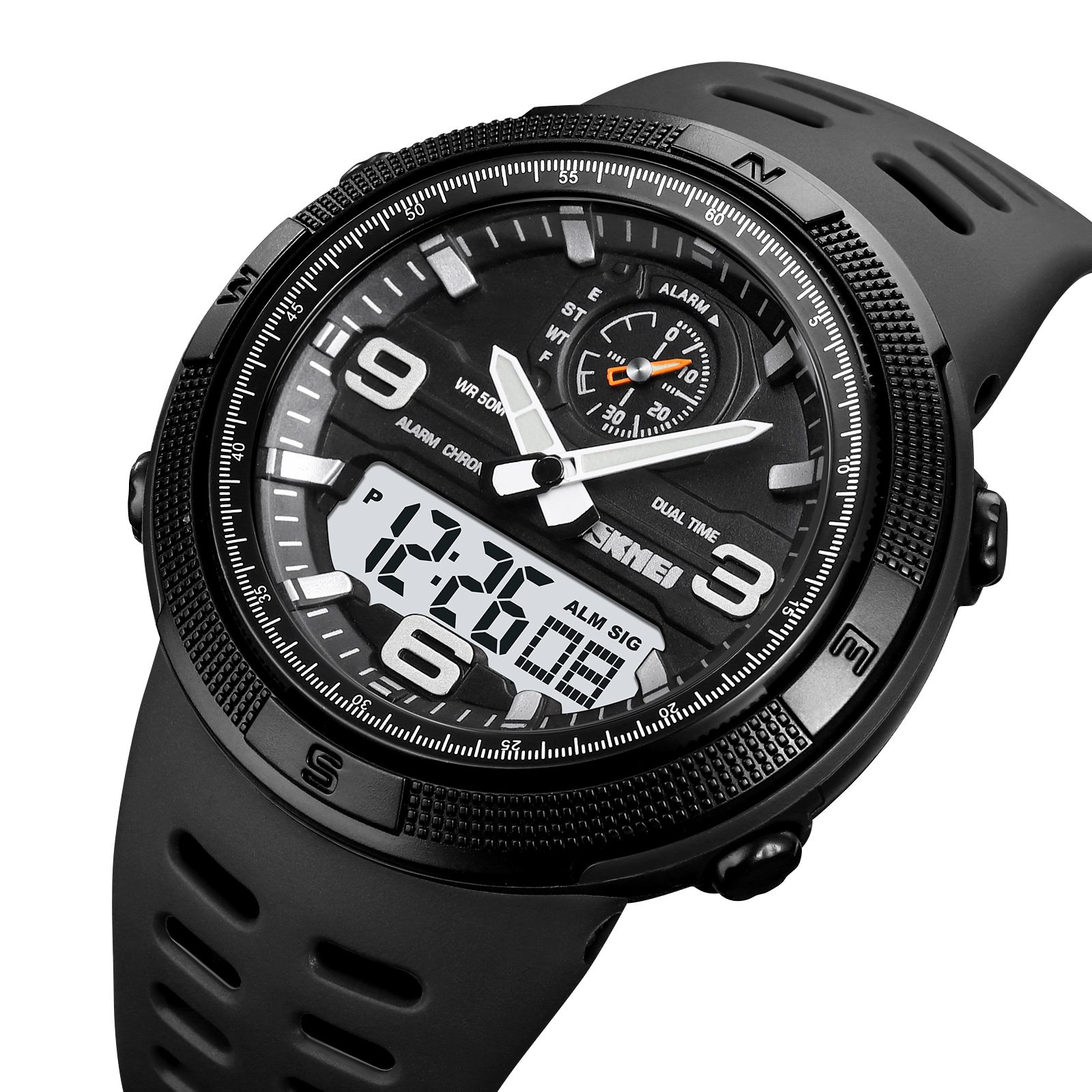 Годинник Skmei 1655BKWT Black-White, фото №2
