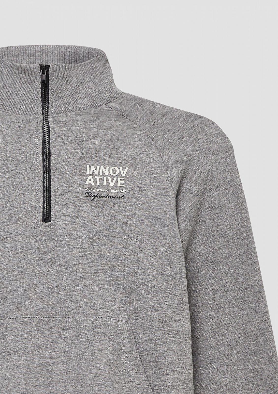 Свитшот s.Oliver с воротником Troyer и принтом, фото №4