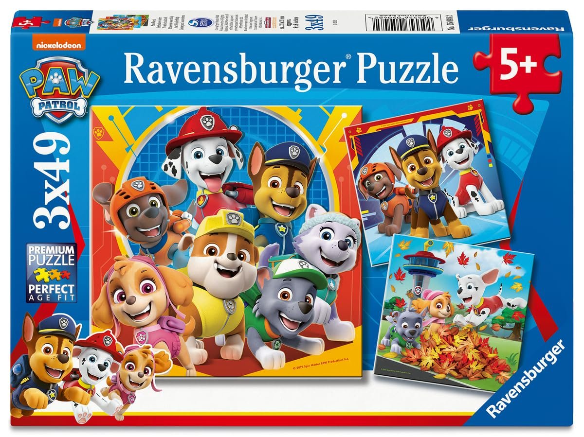 Пазл Ravensburger 5048 Paw Patrol 3 x 49 елементів, фото №1