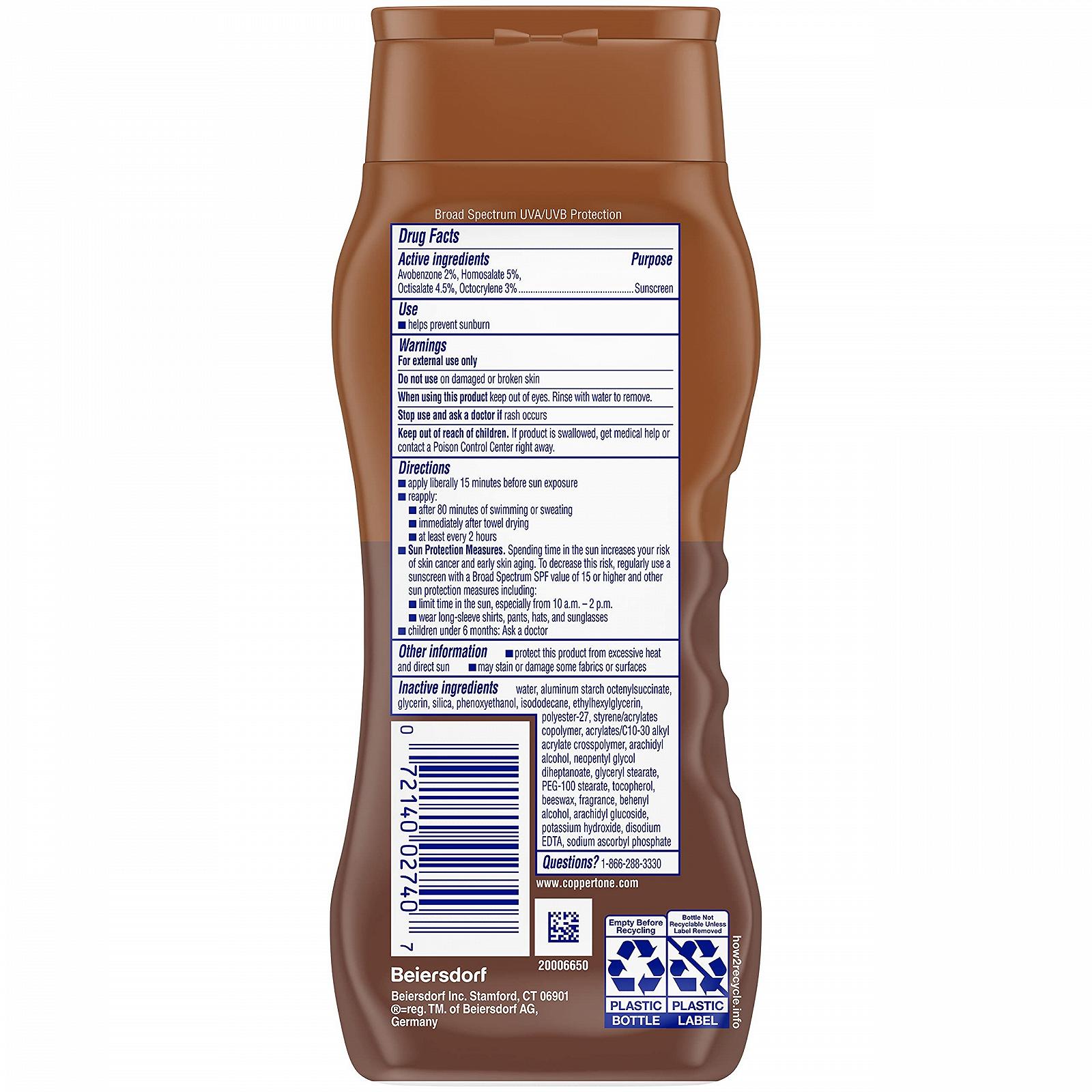 Лосьон для загара Coppertone SPF 15, 236,5 мл, фото №11