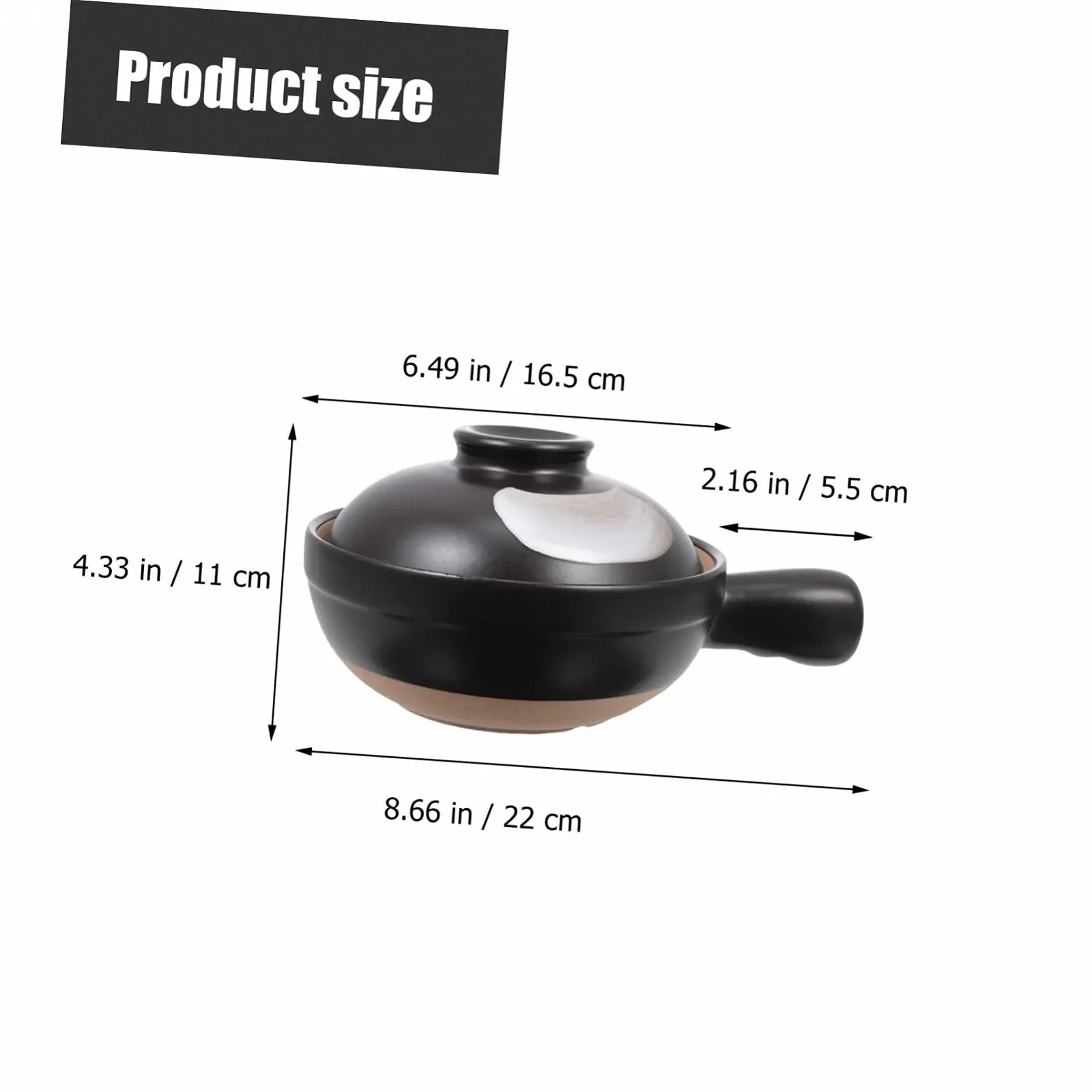 Ківш VICASKY з керамічною ручкою та кришкою, фото №6