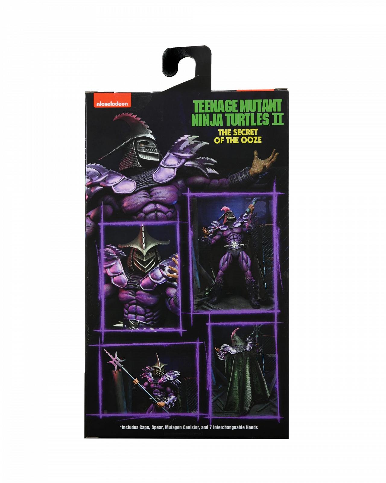Фігурка NECA Teenage Mutant Ninja Turtles Ultimate Shredder 7 дюймів, чорно-фіолетова, з принтом, фото №4