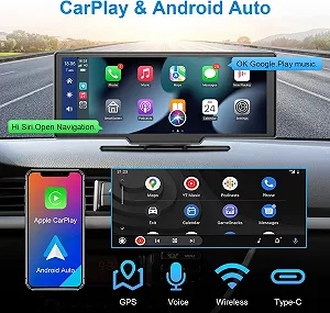 Автомагнитола Woibugee / 9.25" / Сенсорная / Apple CarPlay / Android Auto / Bluetooth / WI-FI / GPS / USB / AUX / TF card synthetic.ua - Фото 1