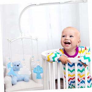Карусель на ліжечко SHOWERORO Cloud Felt Wind Chimes Car для дитини, підвіска для дитячого ліжка, прикраса для новонародженого, мобіль для дитячого ліжка synthetic.ua - Фото 1